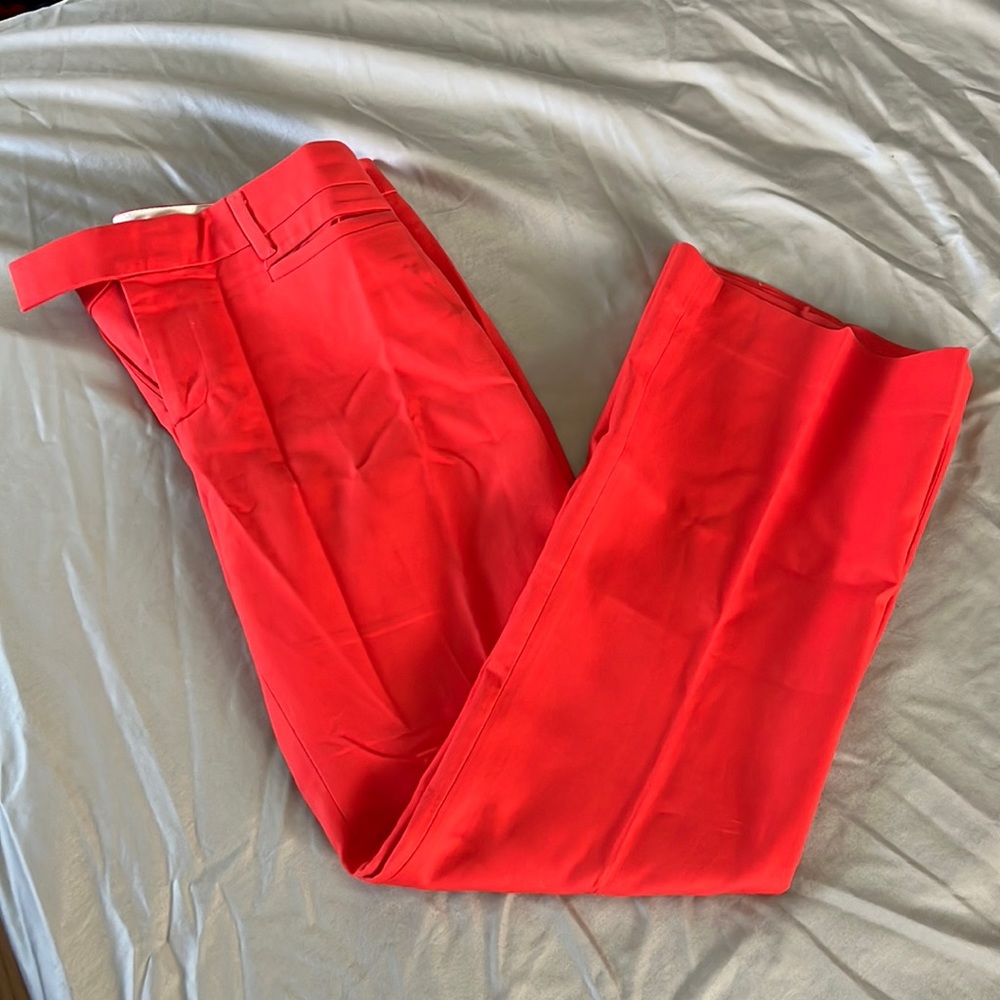 Orange-red Gap boot cut work pants
